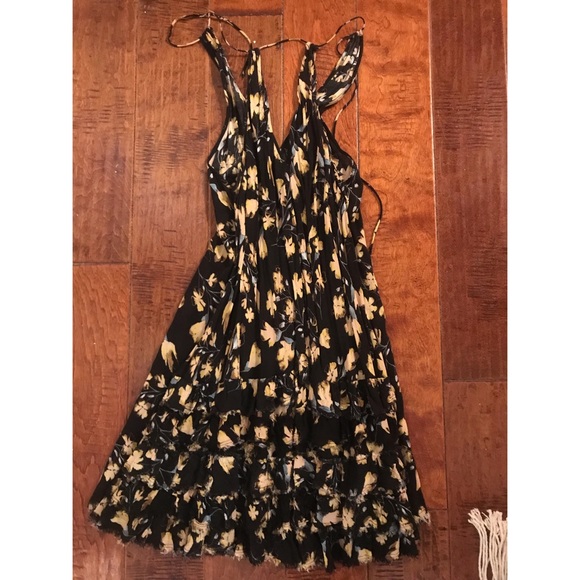 Free People- Ruffled Mini Dress - Picture 3 of 3